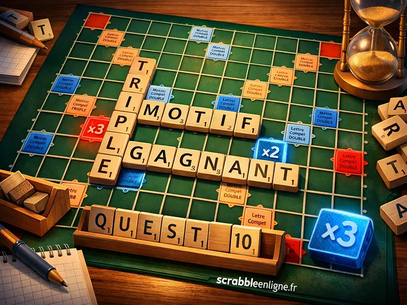 Techniques avancées : maximiser les points sur les cases bonus au Scrabble en ligne